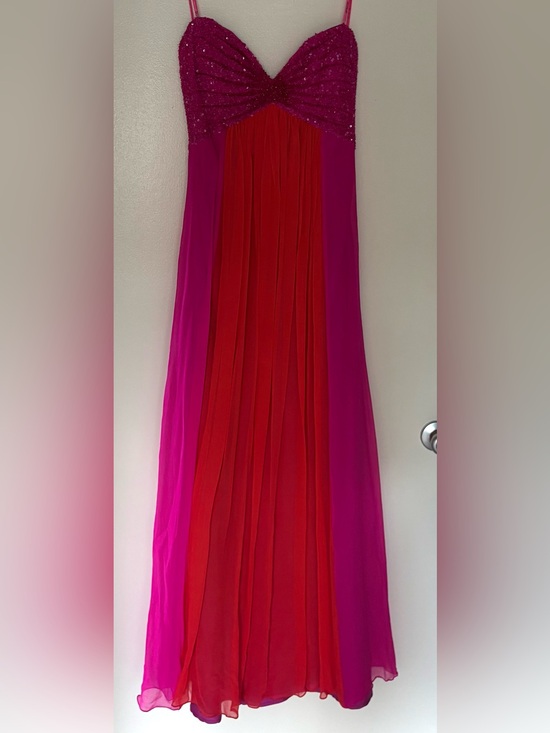 Scala Dresses & Skirts - Vintage Y2K Scala Silk Gown Sequin Trim Gala Prom Wedding Size 10 Fairycore